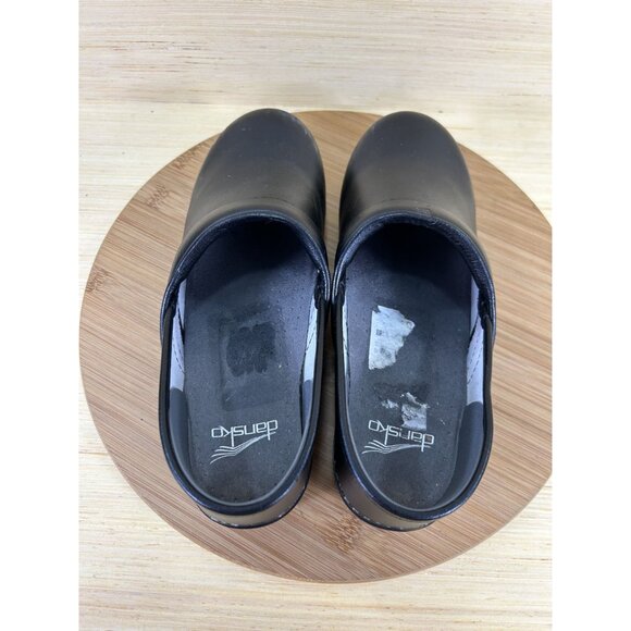 Dansko Professional Black Leather Nursing Clogs Womens Size 39 US 9 - Picture 6 of 8